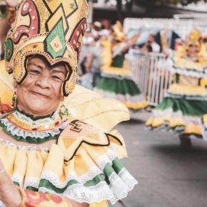 Folkloric parade at the Fiesta del Mar in Santa Marta, Colombia.