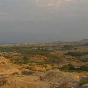 Dry landscape at the Tatacoa Desert