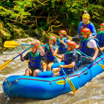 Foto de  rafting en el río Fonce