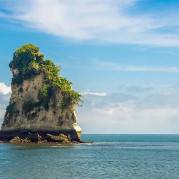 Tropical landscape of the Colombian Pacific in Tumaco, Nariño, Colombia.