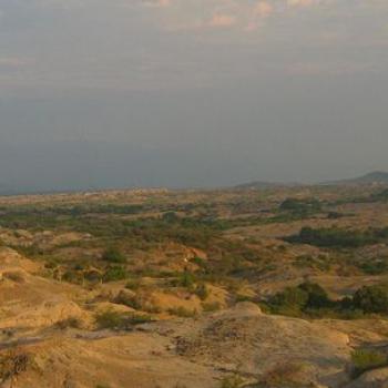 Dry landscape at the Tatacoa Desert