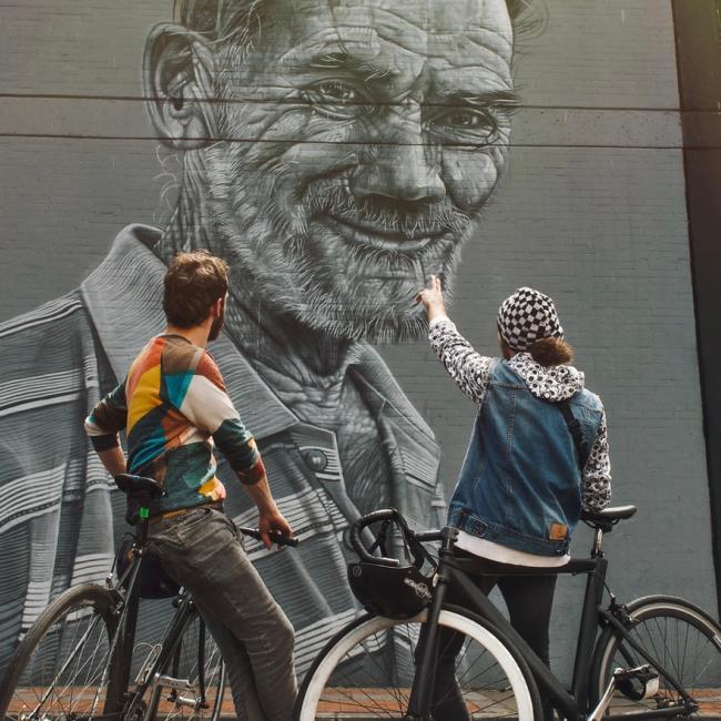 Graffiti tour in Bogotá.